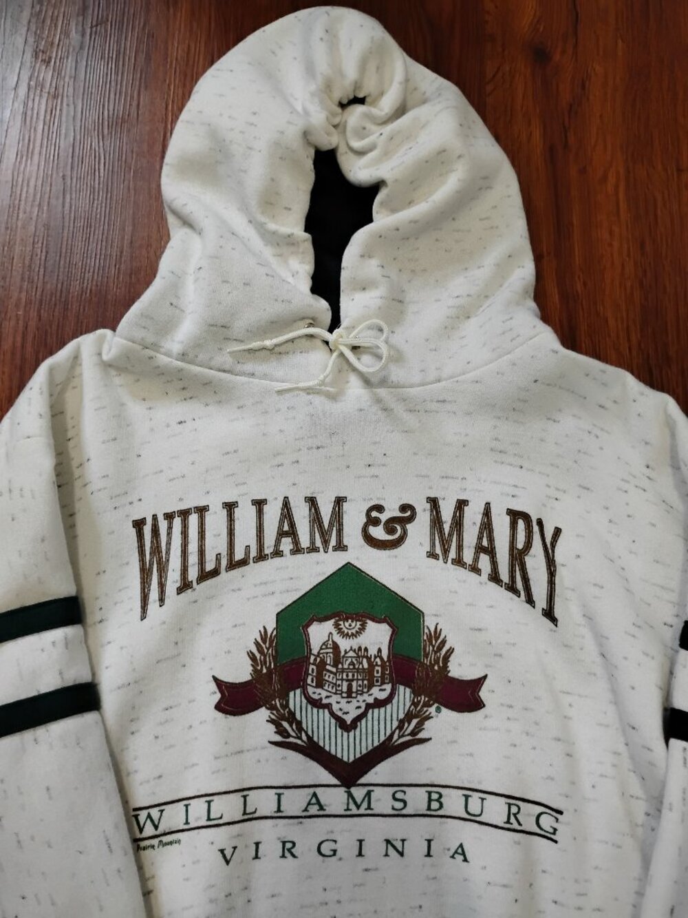 Deadstock Vintage William & Mary College Hoodie Sweatshirt